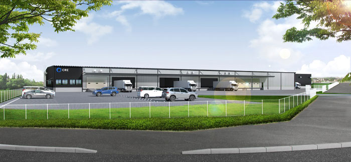 BTS型新倉庫 完成予想パース